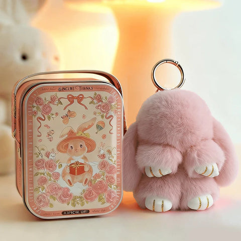 🏆LIMITED TIME SPECIAL SALE 🐰 Handmade Soft Bunny PomPom Charms