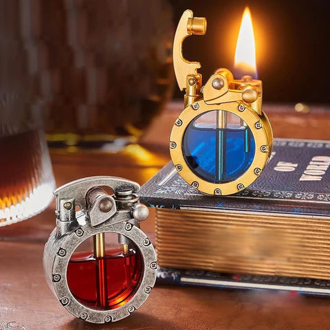 🔥HOT SALE NOW 49% OFF 🎁 - Retro Metal Rocker Kerosene Windproof Lighter