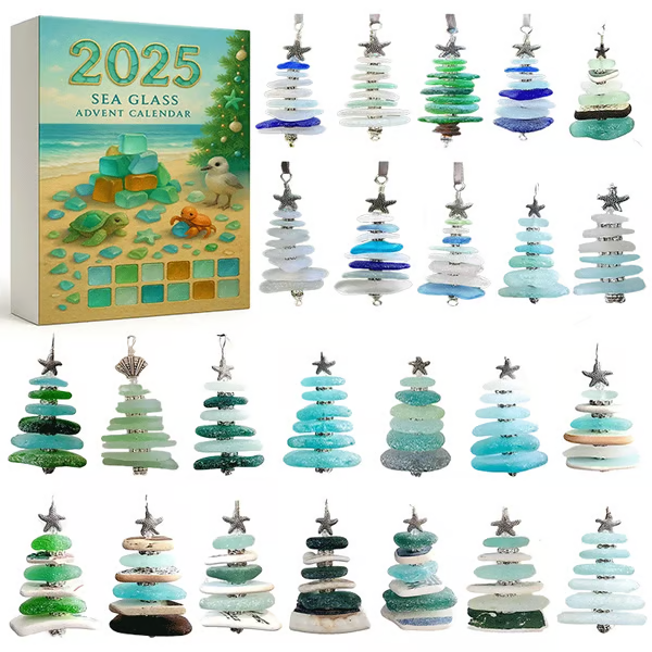 LAST DAY 49% OFF🌊🎄Sea Glass Christmas Tree Advent Calendar