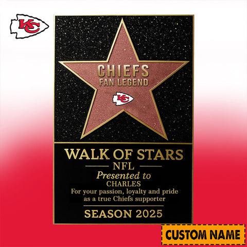NFL Personalized Walk Of Stars Acrylic Block Plaque Funny Christmas Gift For Family - Limited Edition