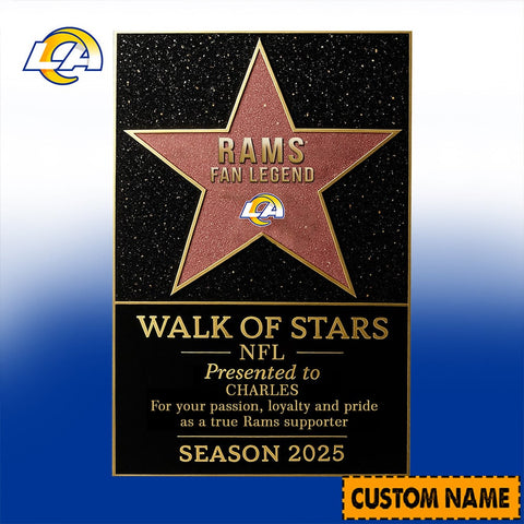 NFL Personalized Walk Of Stars Acrylic Block Plaque Funny Christmas Gift For Family - Limited Edition