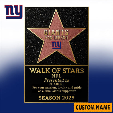 NFL Personalized Walk Of Stars Acrylic Block Plaque Funny Christmas Gift For Family - Limited Edition