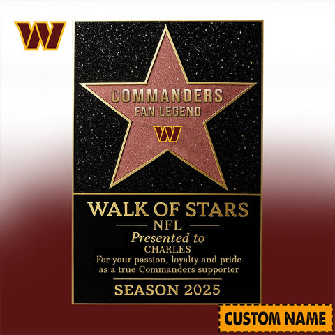 NFL Personalized Walk Of Stars Acrylic Block Plaque Funny Christmas Gift For Family - Limited Edition