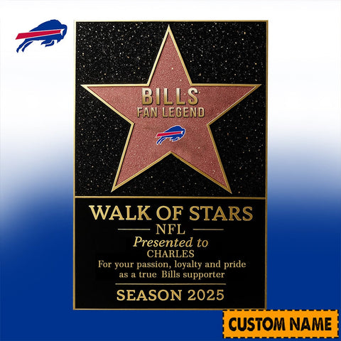 NFL Personalized Walk Of Stars Acrylic Block Plaque Funny Christmas Gift For Family - Limited Edition