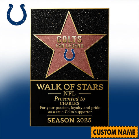 NFL Personalized Walk Of Stars Acrylic Block Plaque Funny Christmas Gift For Family - Limited Edition