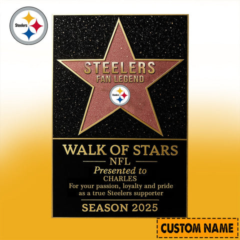 NFL Personalized Walk Of Stars Acrylic Block Plaque Funny Christmas Gift For Family - Limited Edition