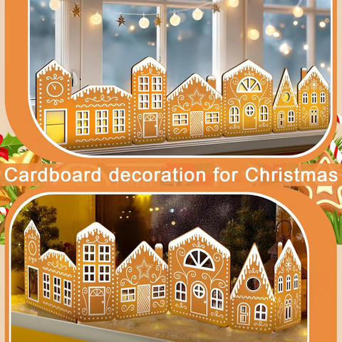 🔥LAST DAY 50% OFF- 🎄Christmas Gingerbread House Decorations with LED Lights💡