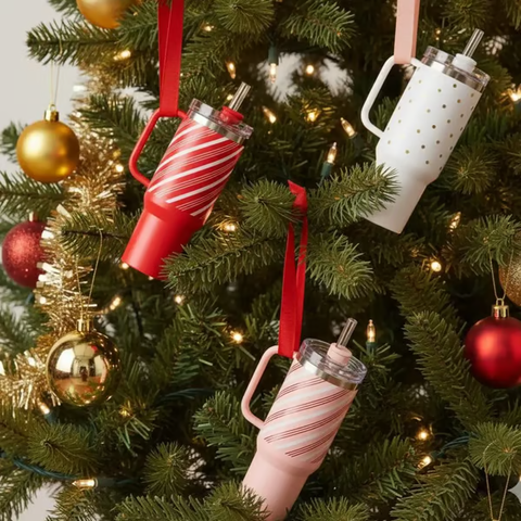 🔥CHRISTMAS HOT SALE🔥Cute Mini Tumbler Ornament Keychain 💸