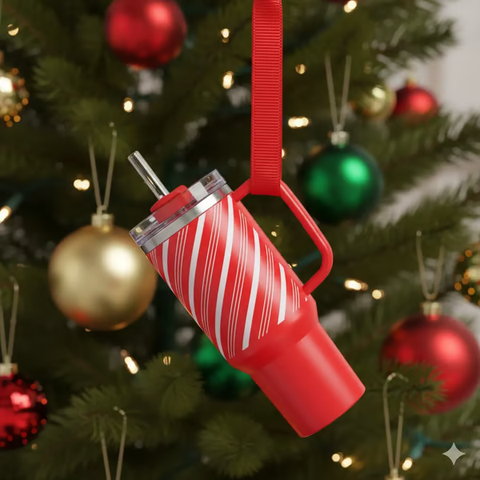 🔥CHRISTMAS HOT SALE🔥Cute Mini Tumbler Ornament Keychain 💸