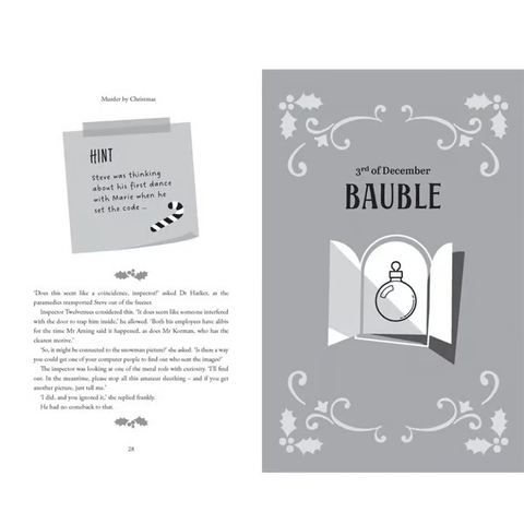 LAST DAY 50% OFF--Murder by Christmas: 25 Puzzles to Solve the Crime