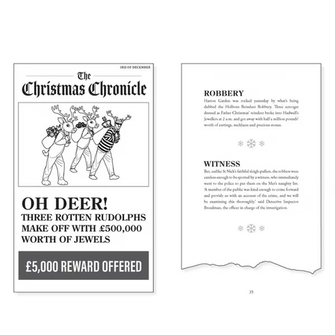 LAST DAY 50% OFF--Murder by Christmas: 25 Puzzles to Solve the Crime