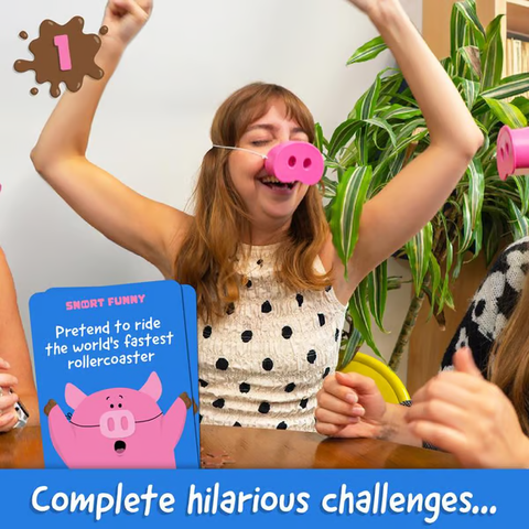 🎄Early Christmas Sale 49% OFF😂Snort Funny – The Oinkcredible You Laugh You Lose Party Game🐽