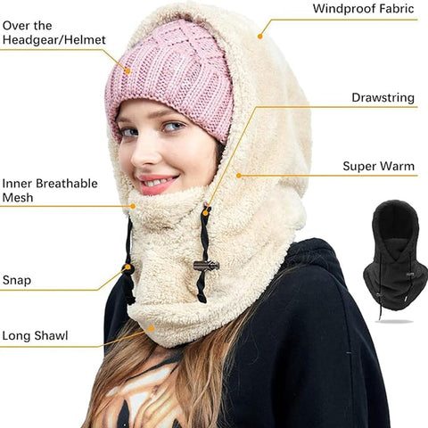 🔥Hot Sale-Sherpa Hood Ski Mask