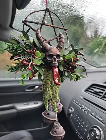 🔥Last Day 50% OFF 💀Floral Skull Krampus Wreath🪷BUY 2 FREE SHIPPING