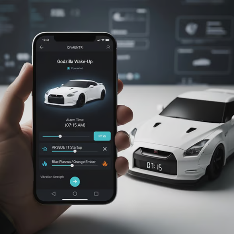 ⏰Hypercar Alarm Clock🏎️Realistic Engine & Light Effects