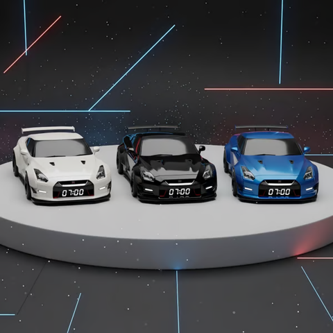 ⏰Hypercar Alarm Clock🏎️Realistic Engine & Light Effects
