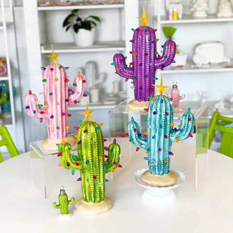 Last Day Special Sale - 49% OFF🌵Vintage Christmas Luminous Cactus✨