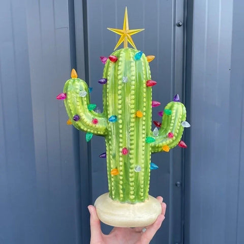Last Day Special Sale - 49% OFF🌵Vintage Christmas Luminous Cactus✨