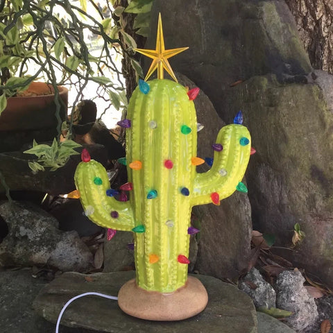 Last Day Special Sale - 49% OFF🌵Vintage Christmas Luminous Cactus✨