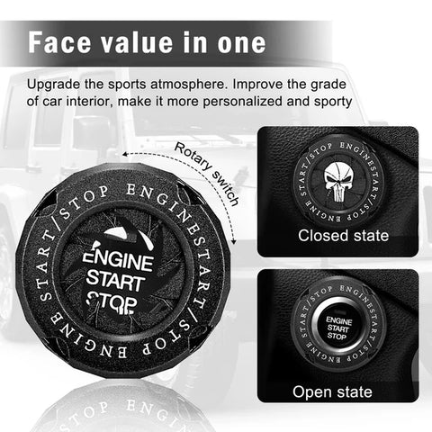 ⚡⚡Car Start Button Zinc Alloy Cover