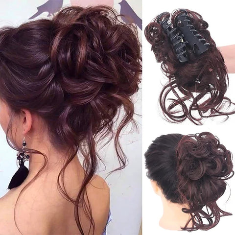 Buy 1 Get 1 Free✨ Curly Bun Hair Claw Clips