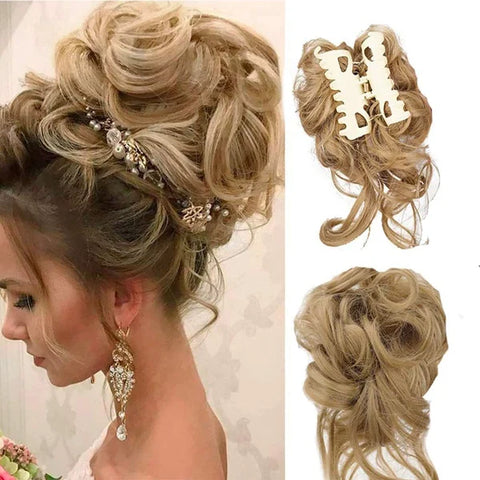 Buy 1 Get 1 Free✨ Curly Bun Hair Claw Clips