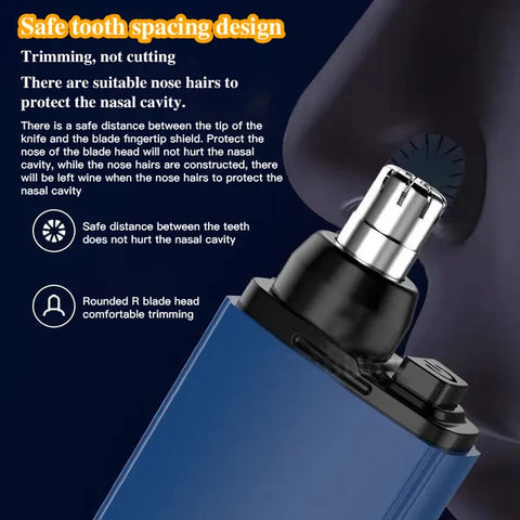 🔥2024 NEW YEAR SALE - Portable Nose Hair Trimmer (Painless & Precision)