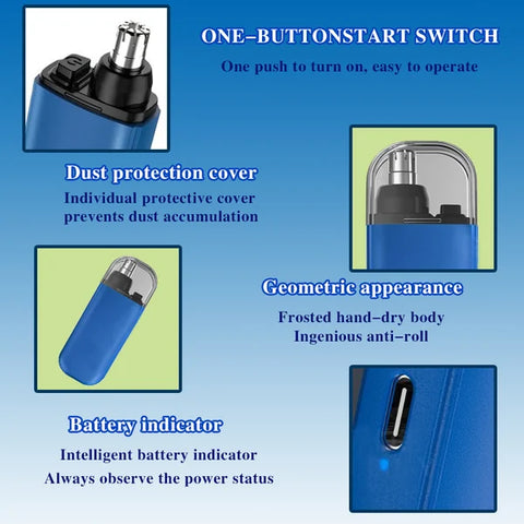 🔥2024 NEW YEAR SALE - Portable Nose Hair Trimmer (Painless & Precision)