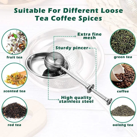 Long-Handle Tea Ball Infuser-BUY MORE SAVE MORE