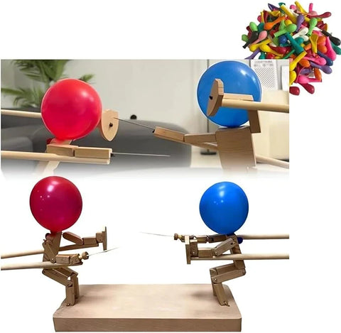 🔥NEW YEAR 2024 SALE 70% OFF - ⚔️HANDMADE WOODEN FENCING PUPPETS