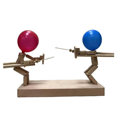 🔥NEW YEAR 2024 SALE 70% OFF - ⚔️HANDMADE WOODEN FENCING PUPPETS