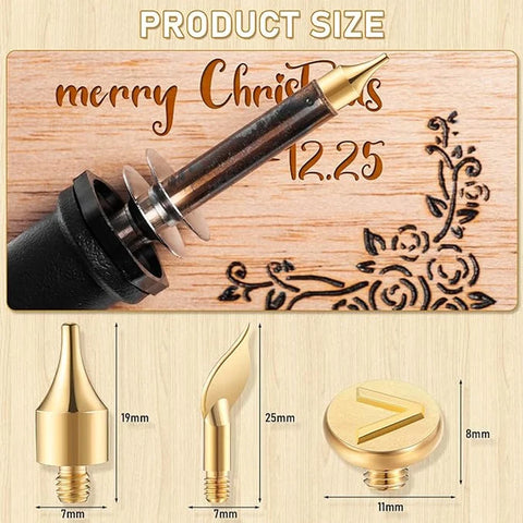 🔥DIY Wood/ Leather Burning Set + 26 Letters Copper Mold（Buy 2 Free Shipping）