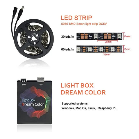 🔥Limited Time 49% Off! 🎁TV PC Dream Screen USB LED Strip