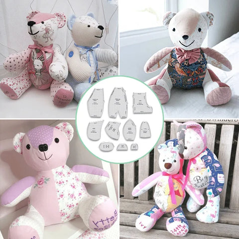 2024 New Year Sale- Memory Bear Template Ruler Set(7 PCS)