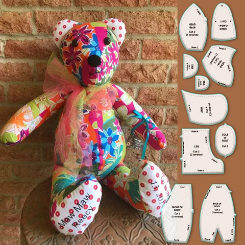 2024 New Year Sale- Memory Bear Template Ruler Set(7 PCS)