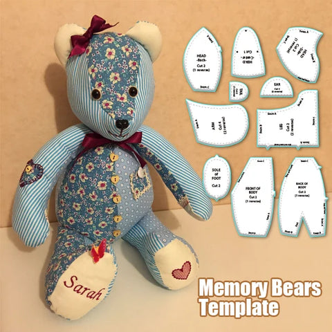 2024 New Year Sale- Memory Bear Template Ruler Set(7 PCS)