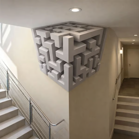 Impossible Corners – Wall Art That Reshapes Reality 🧠✨