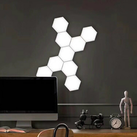 🔥HOT SALE - 50% OFF 🔥 Super LED Assembled Hand Touch Sensing Honeycomb Light