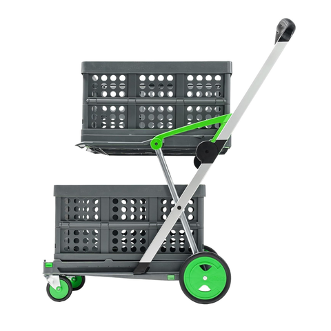Folding Shopping Cart with 2 Folding Boxes