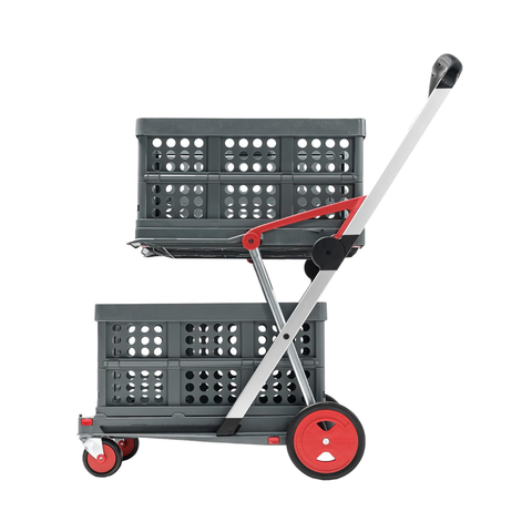 Folding Shopping Cart with 2 Folding Boxes