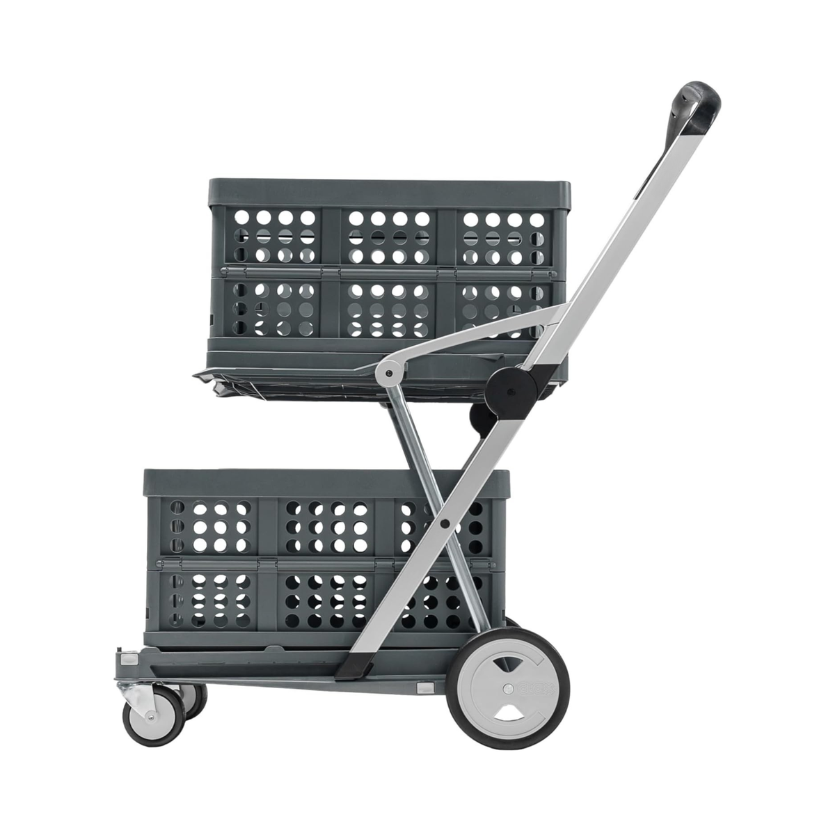 Folding Shopping Cart with 2 Folding Boxes
