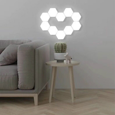 🔥HOT SALE - 50% OFF 🔥 Super LED Assembled Hand Touch Sensing Honeycomb Light